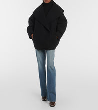Alaia Cocoon wrap virgin wool coat