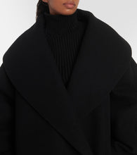Alaia Cocoon wrap virgin wool coat