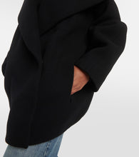 Alaia Cocoon wrap virgin wool coat