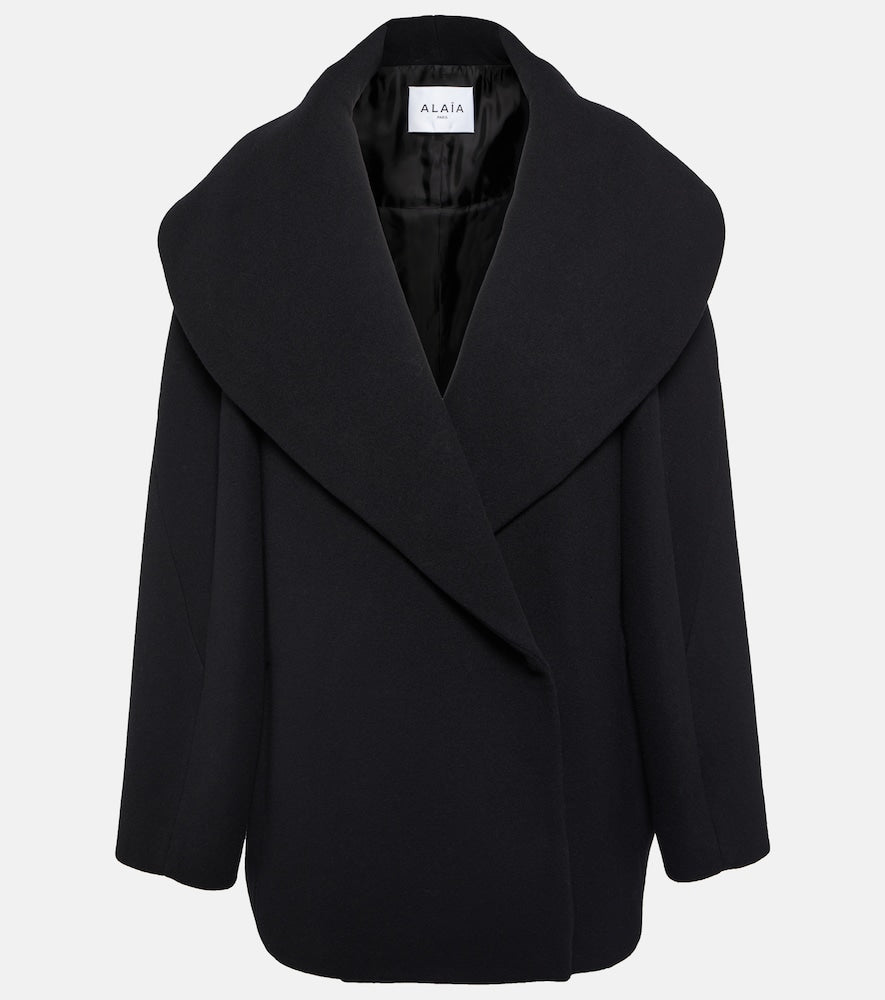 Alaia Cocoon wrap virgin wool coat - Alaia 茧型裹身羊毛大衣