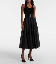 Alaia Cotton-blend midi skirt