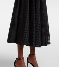 Alaia Cotton-blend midi skirt