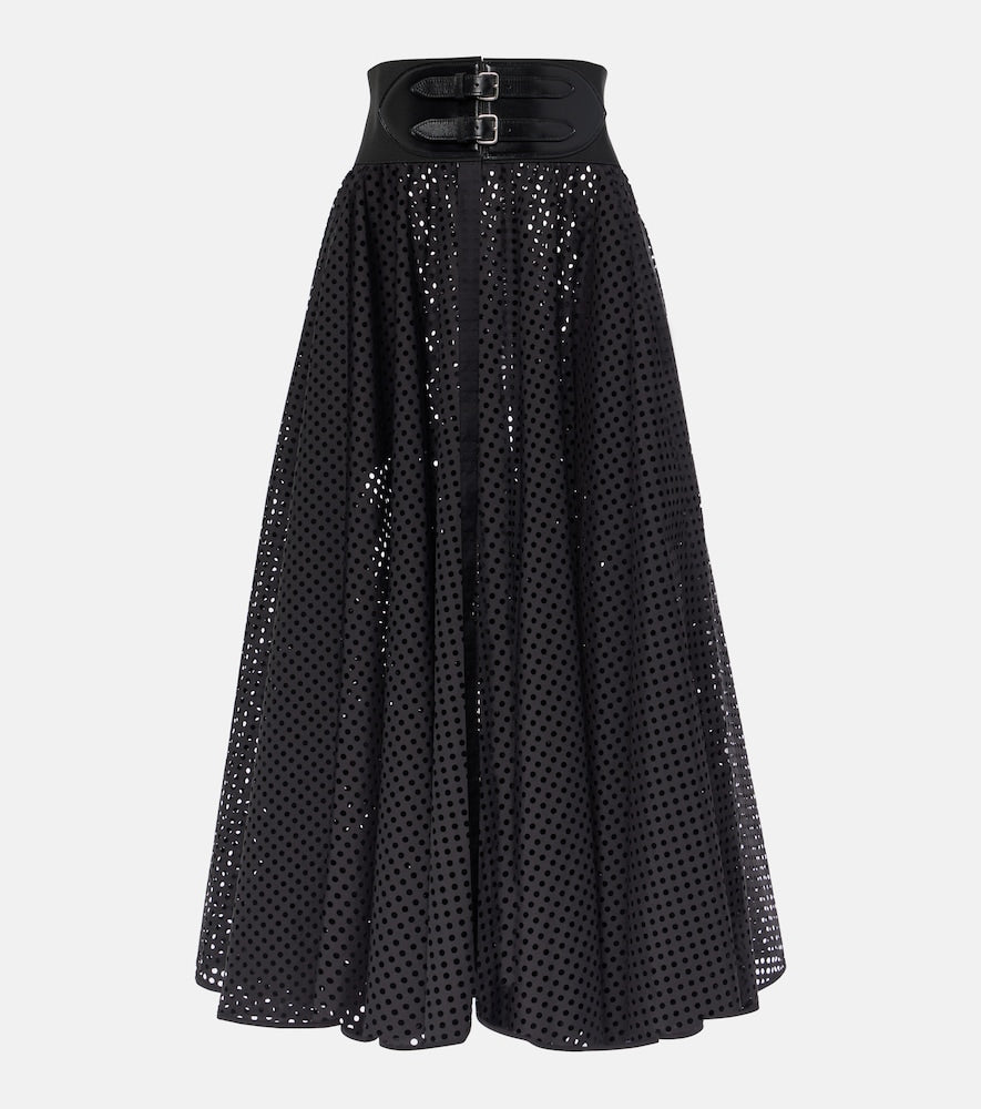 Alaia Cotton-blend midi skirt - Alaia 棉混纺中长裙