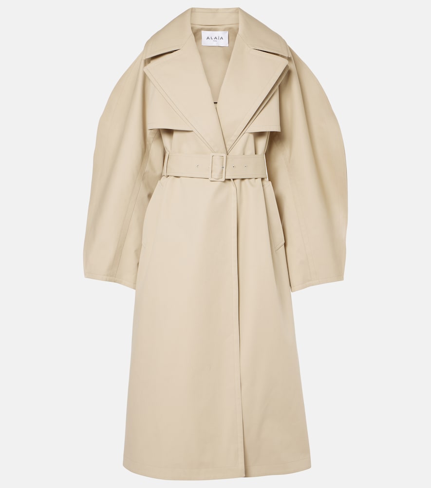 Alaia Cotton gabardine trench coat - Alaia 棉质斜纹布风衣