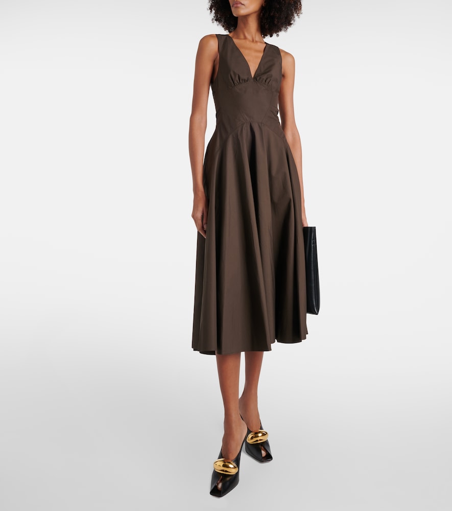 Alaia Cotton poplin midi dress