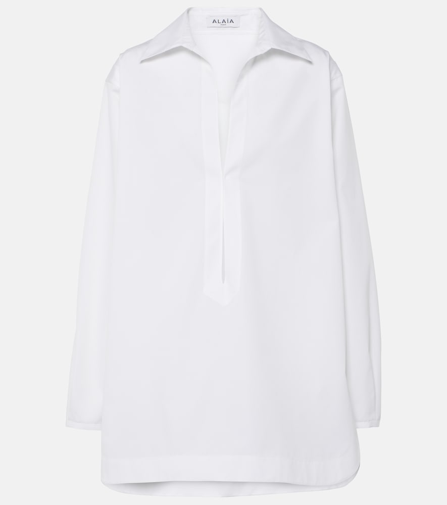 Alaia Cotton poplin minidress. Alaia 棉质府绸迷你连衣裙