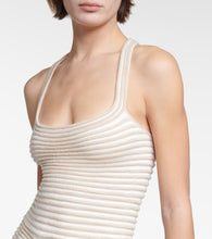 Alaia Crêpe and chenille ballerina minidress