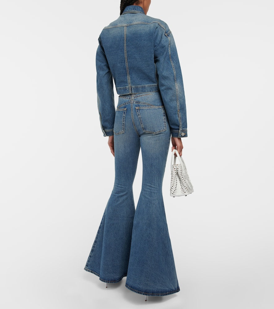 Alaia Cropped denim jacket