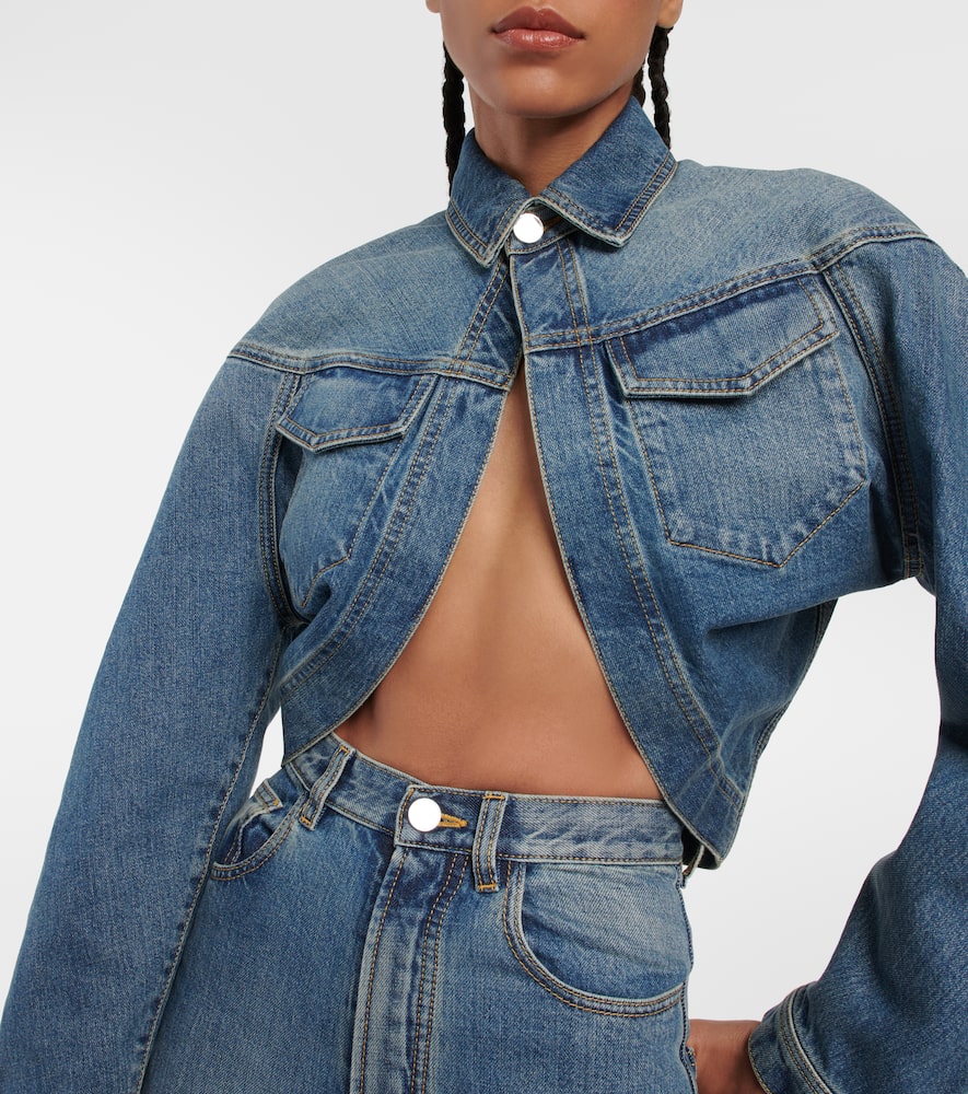 Alaia Cropped denim jacket
