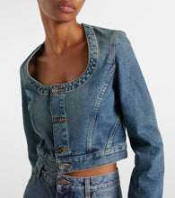 Alaia Cropped denim jacket
