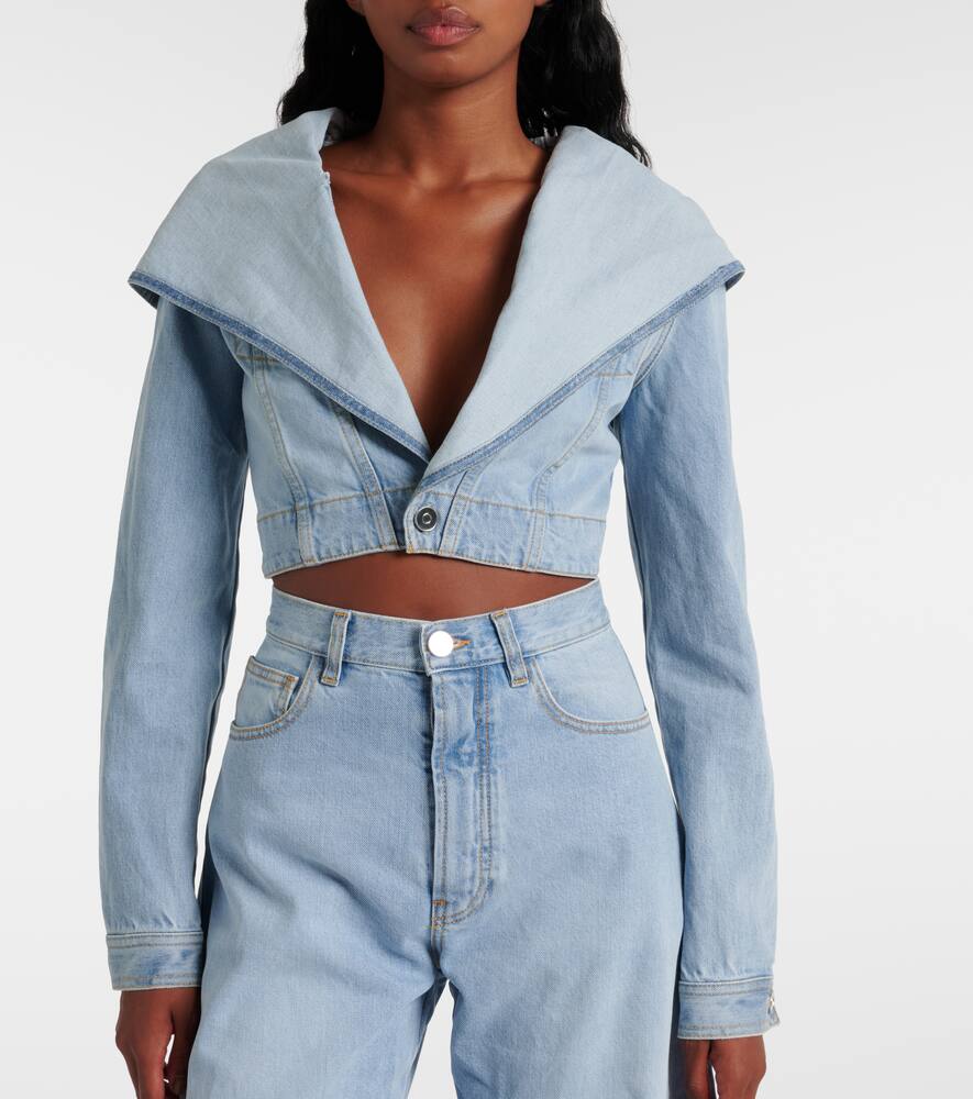 Alaia Cropped denim jacket