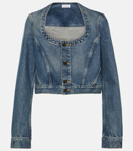 Alaia Cropped denim jacket - Alaia 短款牛仔夹克