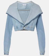 Alaia Cropped denim jacket - Alaia 短款牛仔夹克