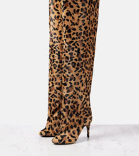 Alaia Decollete 90 calf hair over-the-knee boots