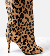 Alaia Decollete 90 calf hair over-the-knee boots