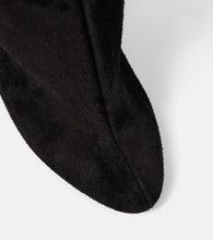 Alaia Decollete Cuissardes suede knee-high boots