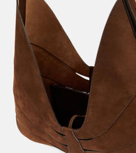 Alaia Delta suede shoulder bag