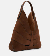 Alaia Delta suede shoulder bag