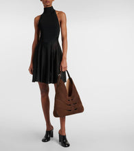 Alaia Delta suede shoulder bag