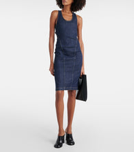 Alaia Denim midi dress