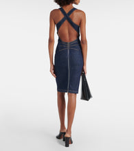Alaia Denim midi dress