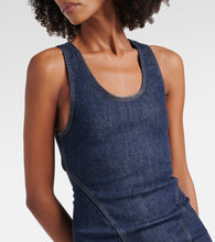 Alaia Denim midi dress