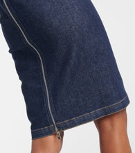 Alaia Denim midi dress