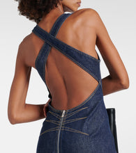 Alaia Denim midi dress