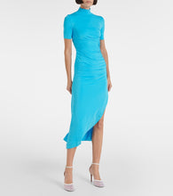 Alaia Draped asymmetric midi dress