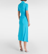Alaia Draped asymmetric midi dress