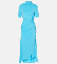 Alaia Draped asymmetric midi dress. Alaia 垂褶不对称中长连衣裙