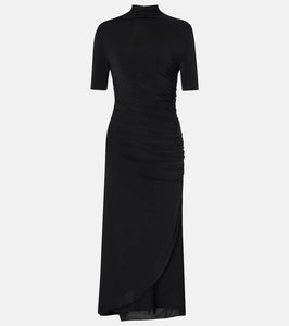 Alaia Draped asymmetric midi dress