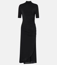Alaia Draped asymmetric midi dress. Alaia 垂褶不对称中长连衣裙