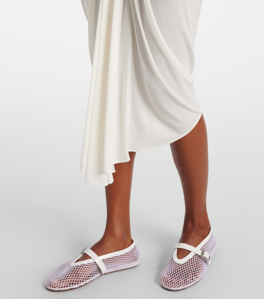 Alaia Draped asymmetric midi skirt