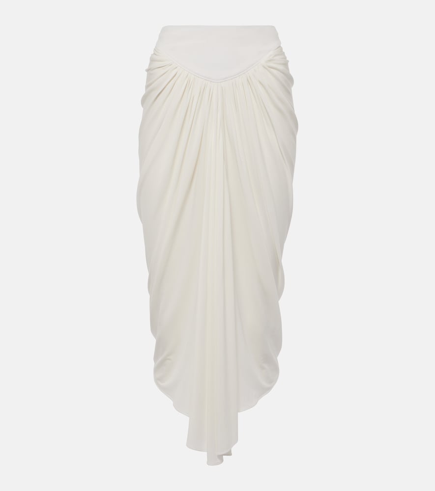 Alaia Draped asymmetric midi skirt - Alaia 垂褶不对称中长裙