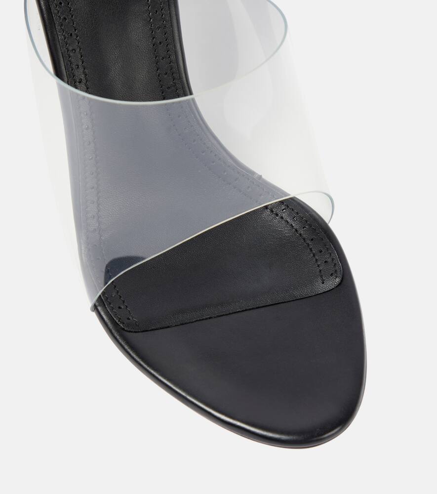 Alaia Embellished leather and PU sandals