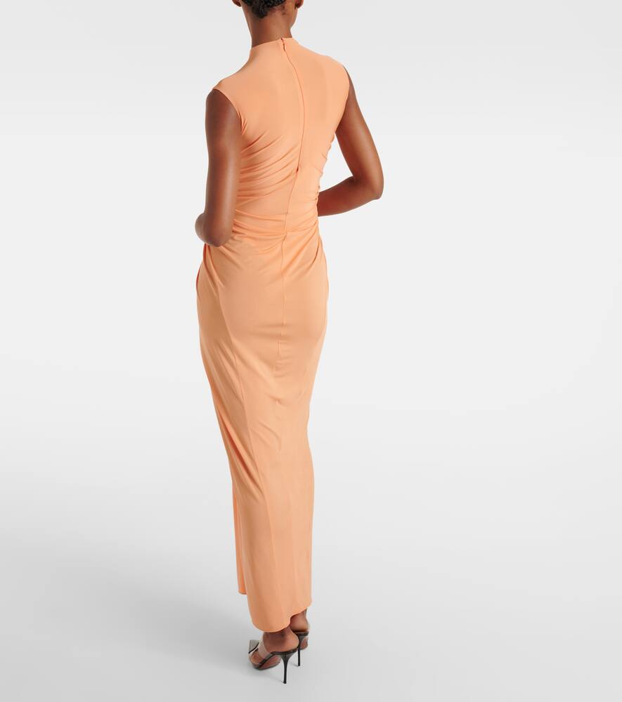 Alaia Gathered draped jersey gown – BlackSkinny