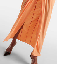Alaia Gathered draped jersey gown