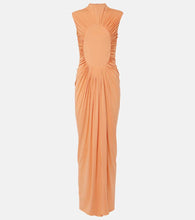 Alaia Gathered draped jersey gown