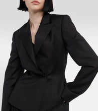 Alaia Herringbone wool gabardine blazer