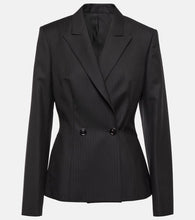 Alaia Herringbone wool gabardine blazer