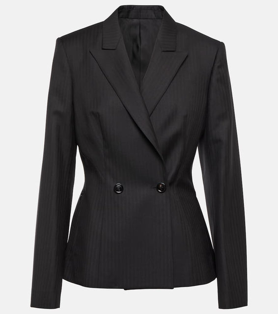 Alaia Herringbone wool gabardine blazer