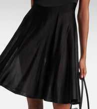 Alaia Jersey and mesh minidress
