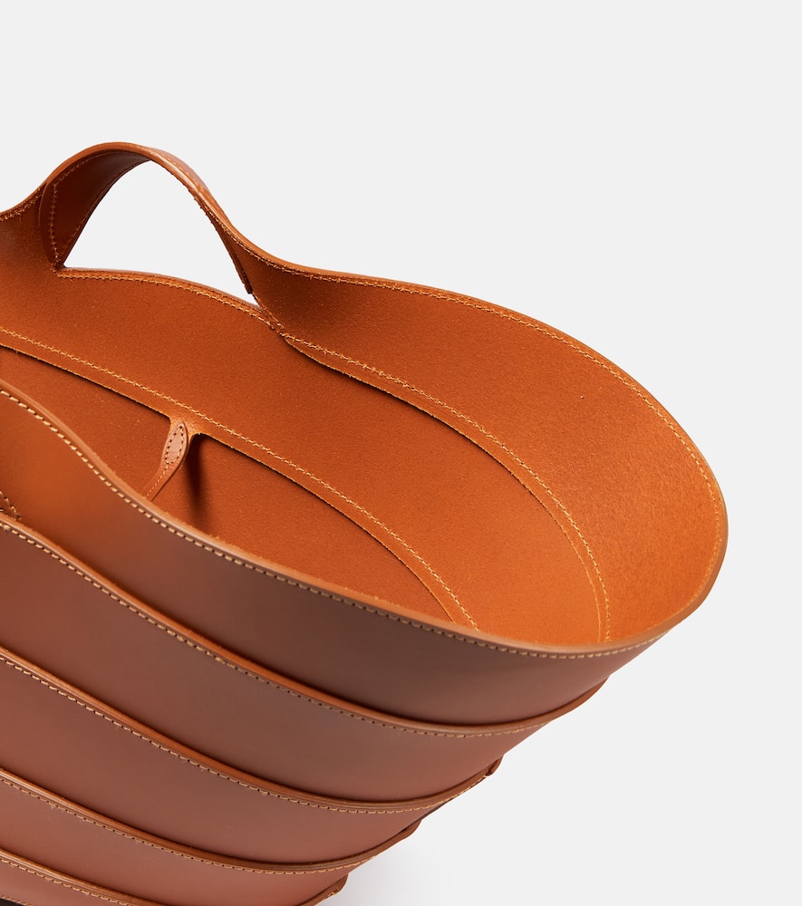 Alaia Khaima Medium leather tote bag