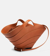 Alaia Khaima Medium leather tote bag