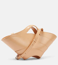 Alaia Khaima Small leather tote bag