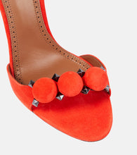 Alaia La Bombe 100 suede sandals