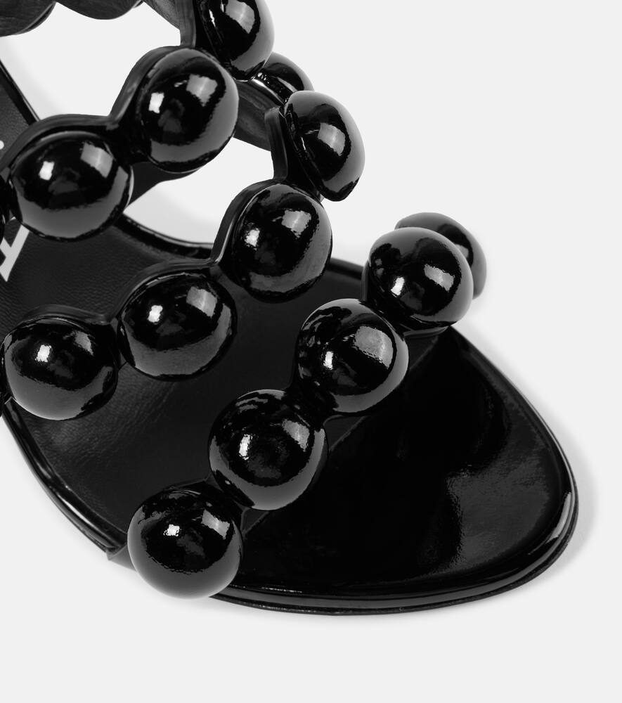 Alaia La Bombe 90 patent leather sandals