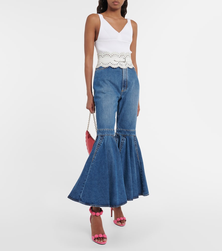 Alaia La Bombe 90 suede sandals