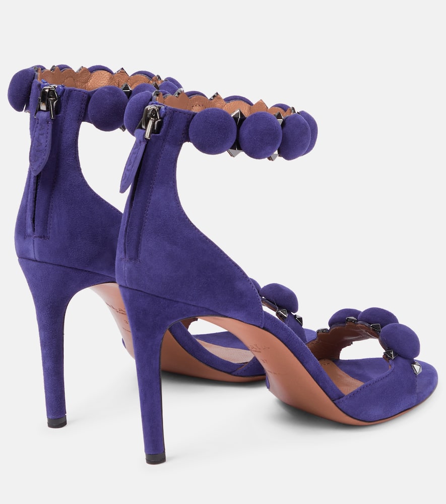 Alaia La Bombe 90 suede sandals